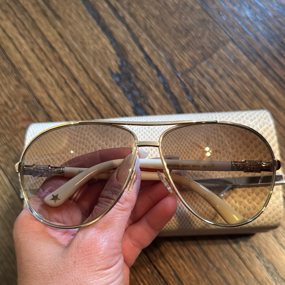 Gold Aviator Sunglasses